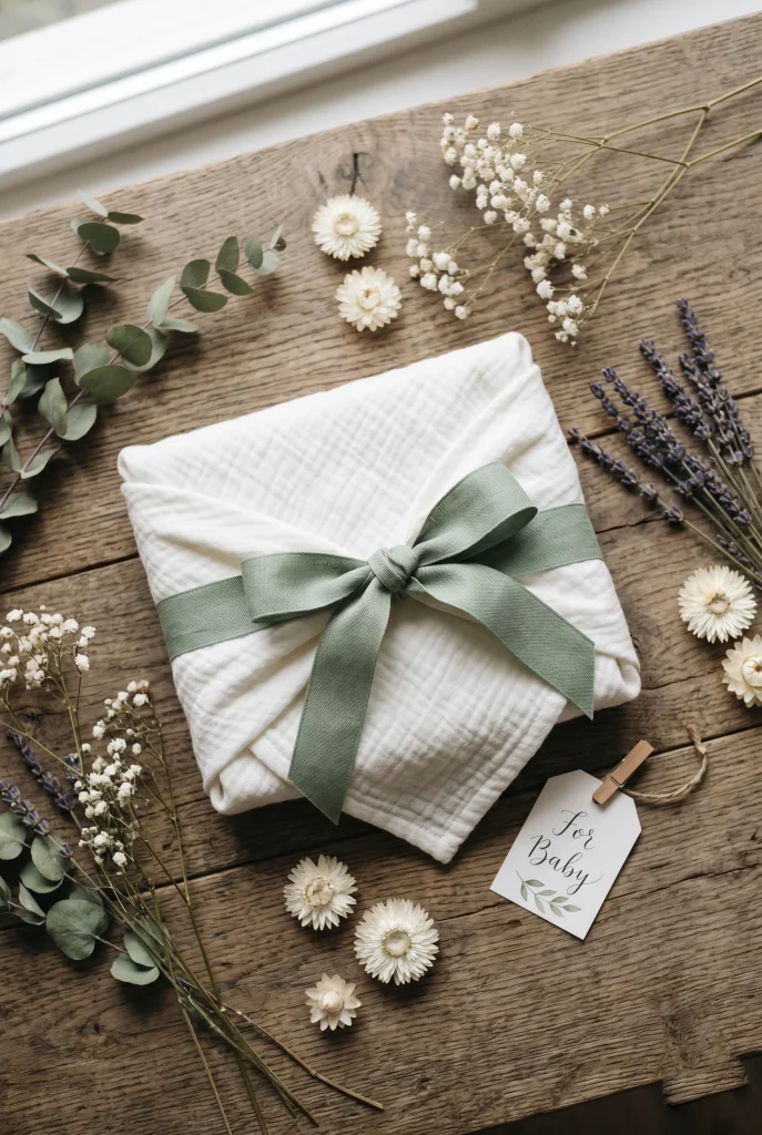 1. Furoshiki Style Fabric Wrap