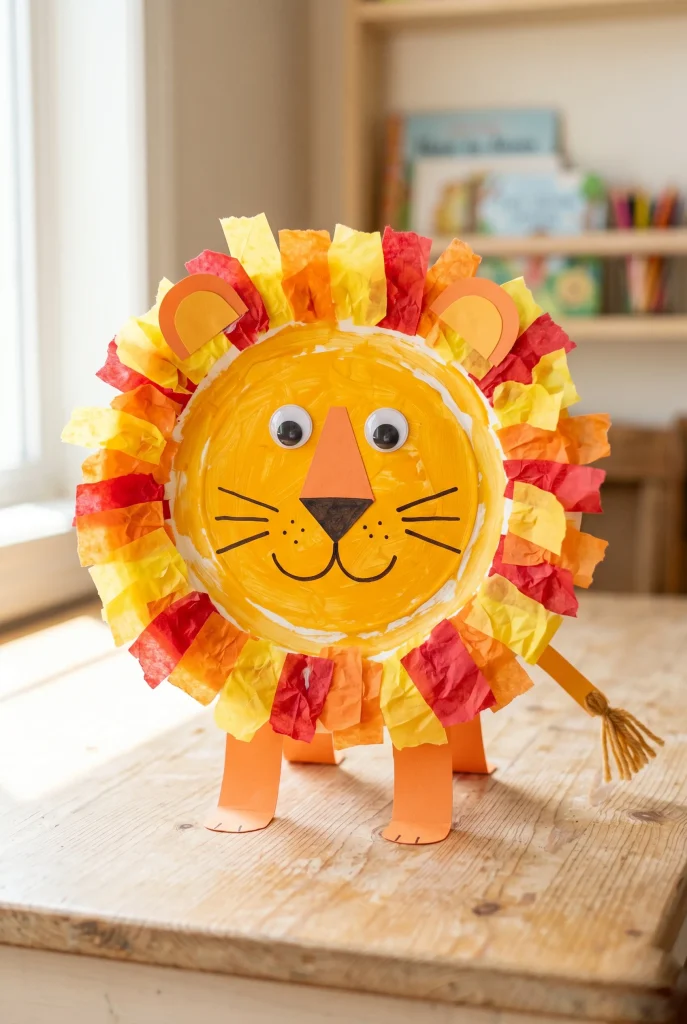 30 Fun Paper Plate Crafts Kids Will Absolutely Love Making 5 1. Paper Plate Lion