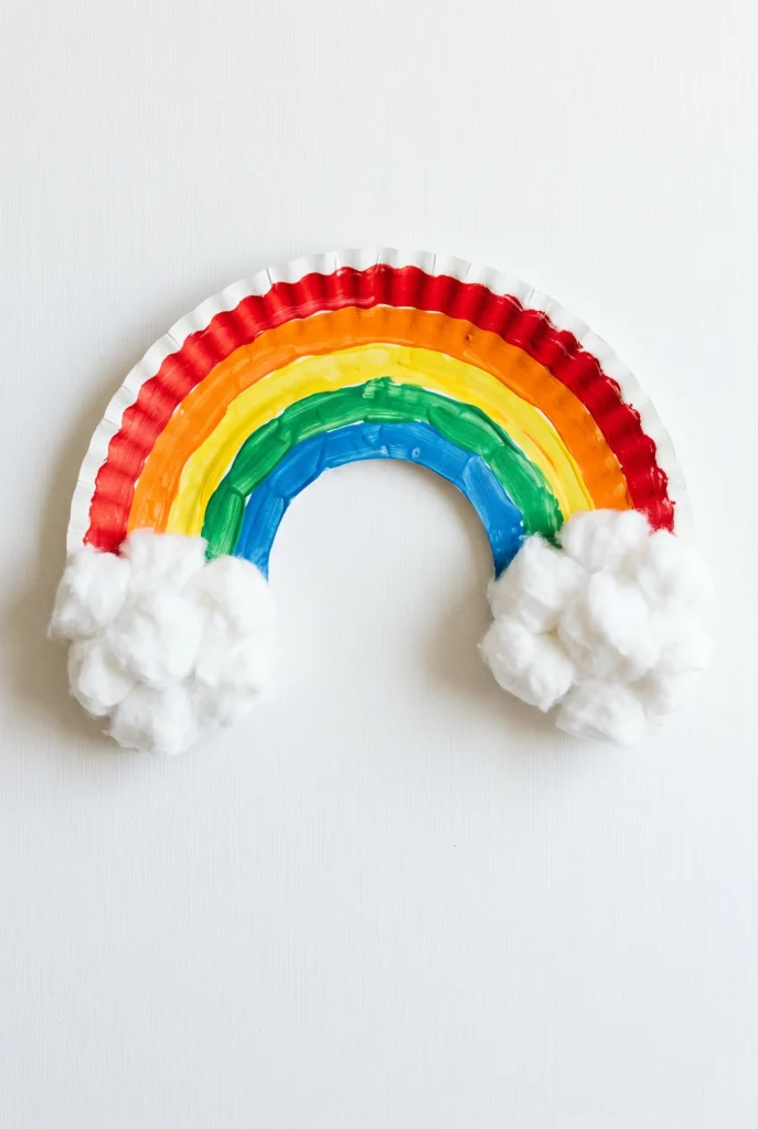 30 Fun Paper Plate Crafts Kids Will Absolutely Love Making 14 10. Paper Plate Rainbow