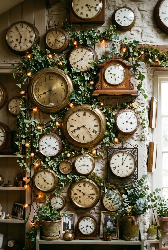 11. Make a Vintage Clock Wall Display