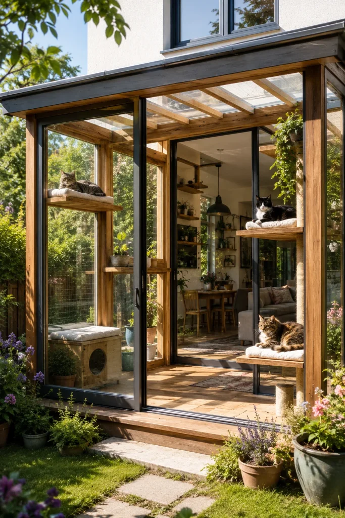 12. Attached Sunroom Catio