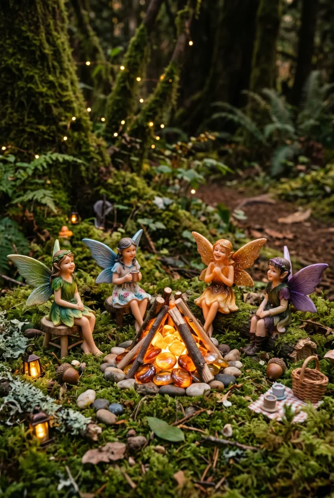 12. Build a Fairy Campfire Scene