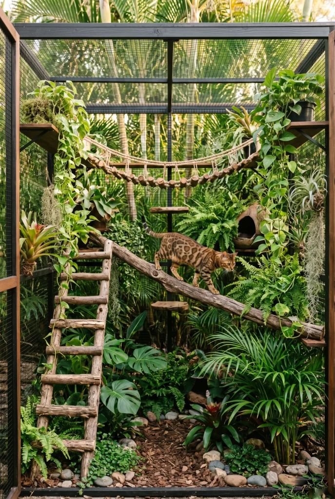 13. Jungle Theme Catio