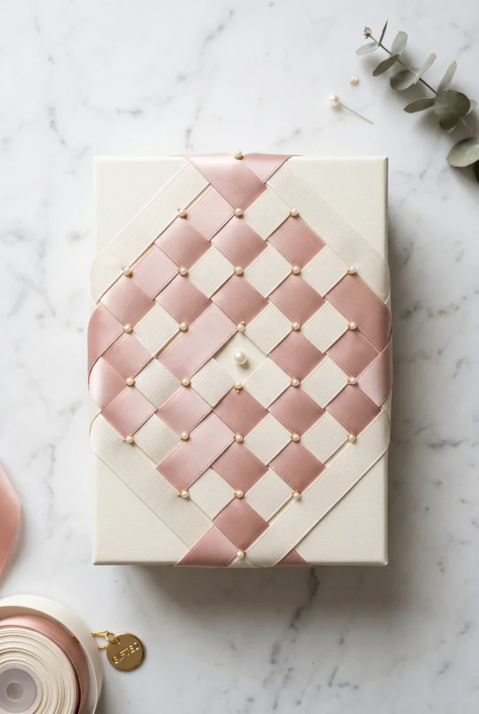 13. Woven Ribbon Lattice Top