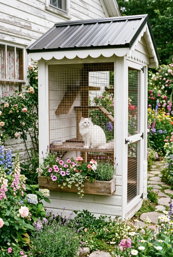 15. Farmhouse Style Catio