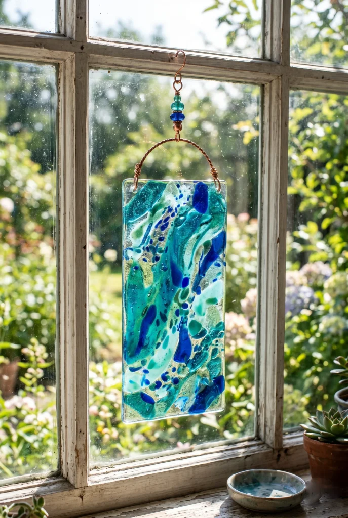 15. Fused Glass Suncatcher