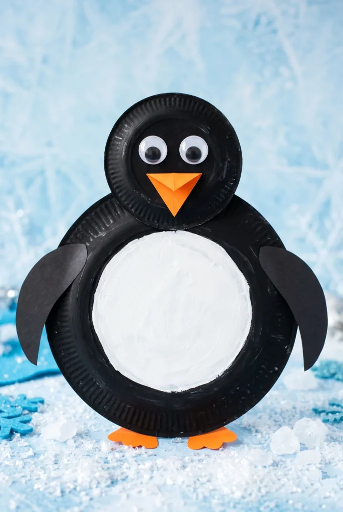 30 Fun Paper Plate Crafts Kids Will Absolutely Love Making 19 15. Paper Plate Penguin