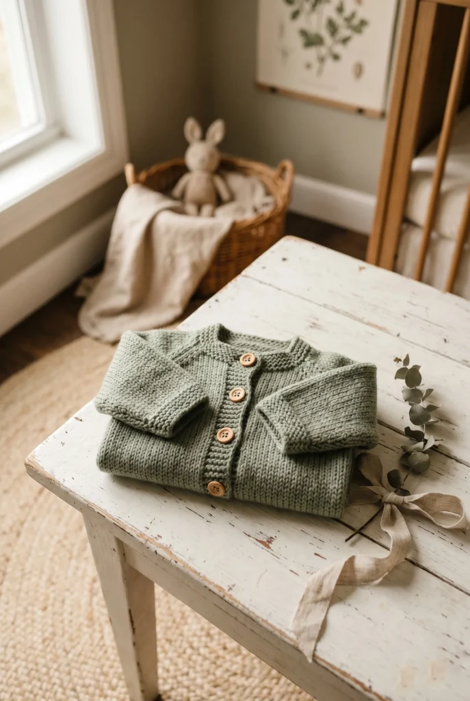 17. Knitted Baby Cardigan