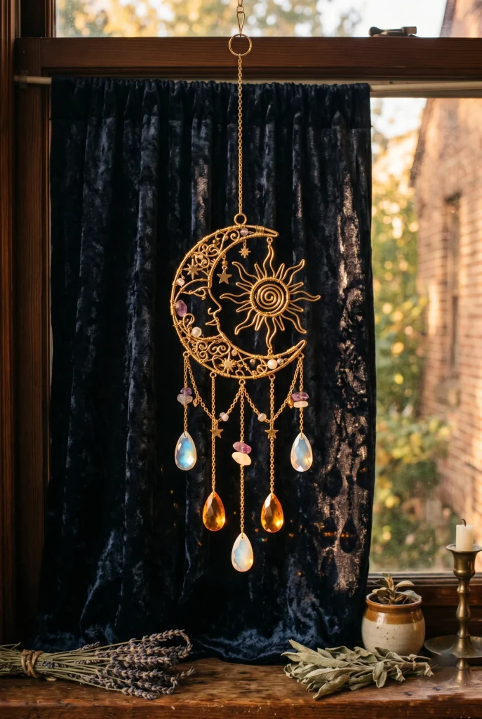 17. Sun and Moon Suncatcher