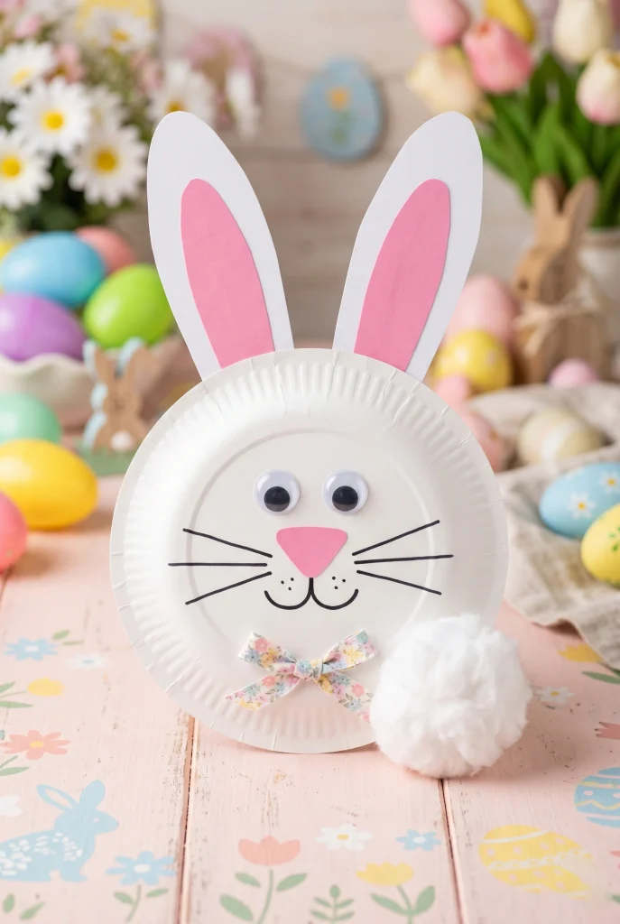 30 Fun Paper Plate Crafts Kids Will Absolutely Love Making 22 18. Paper Plate Bunny