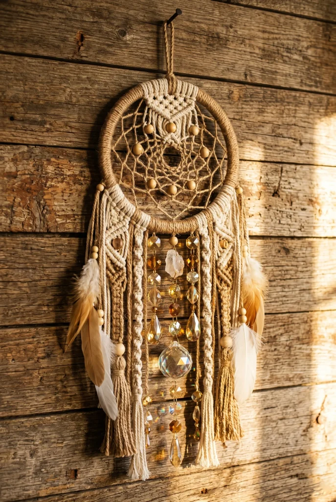 19. Boho Dream Catcher Suncatcher Hybrid