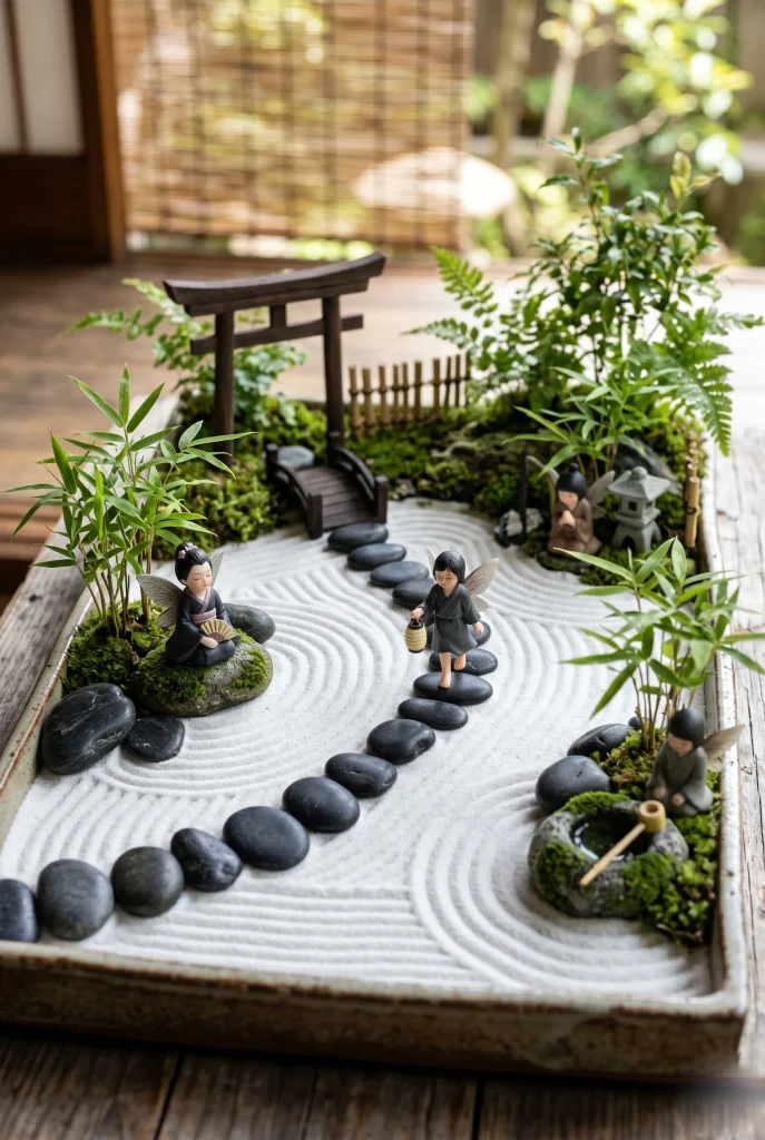 19. Create a Zen Fairy Garden With Sand and Stone