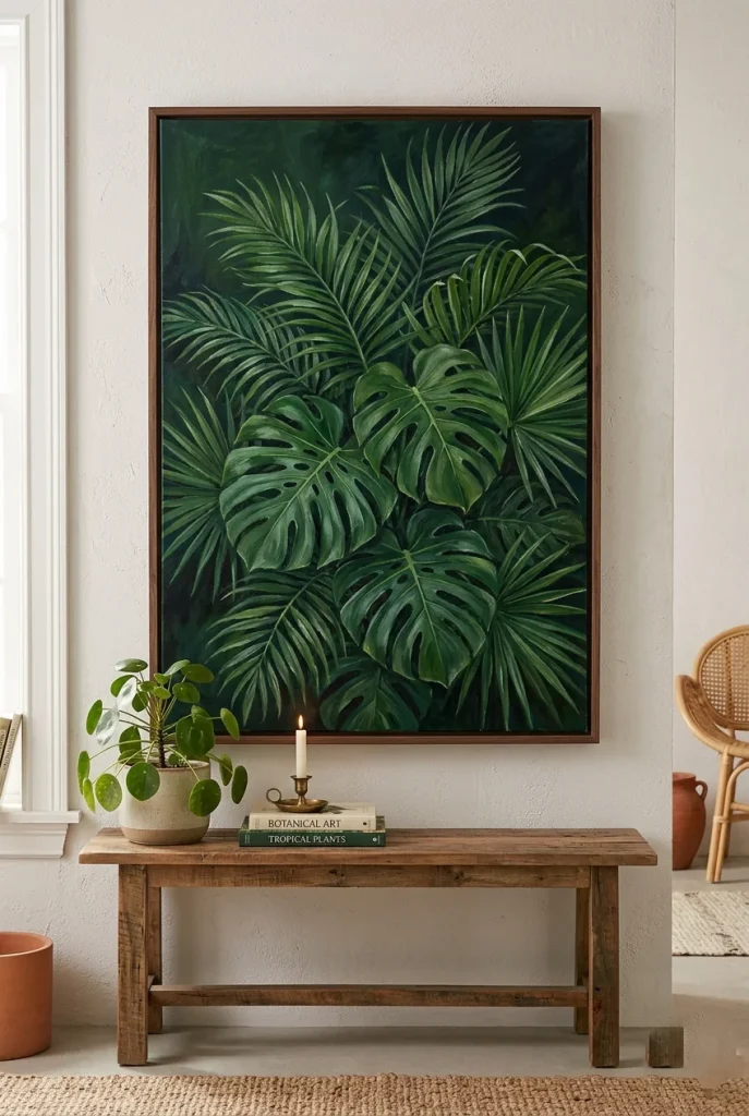 19. Rainforest Leaf Art