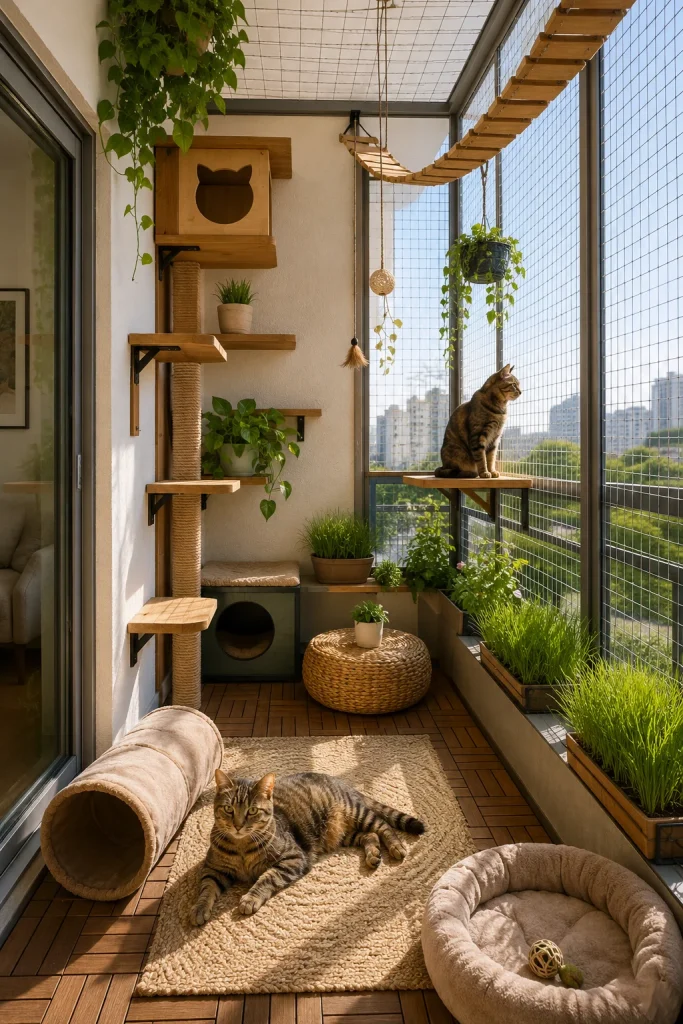 2. Balcony Catio Enclosure