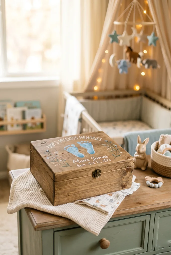 2. Handmade Baby Memory Box