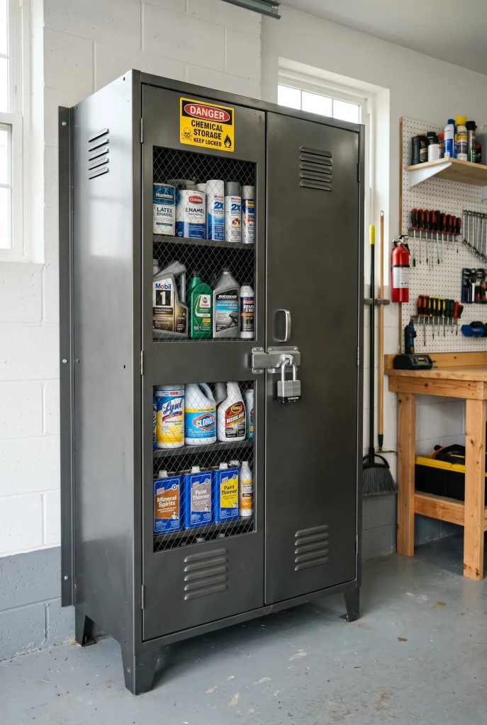 21. Install a Locking Cabinet for Chemicals