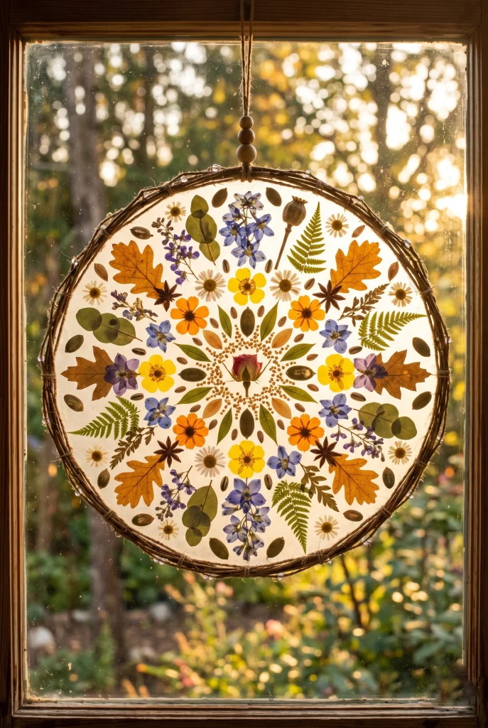 21. Nature Mandala Suncatcher