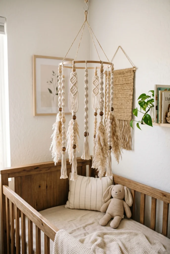 23. Macrame Baby Mobile
