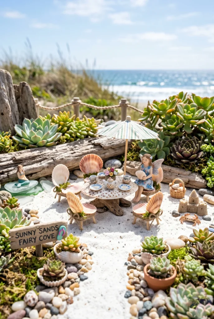23. Use Shells as Fairy Furniture