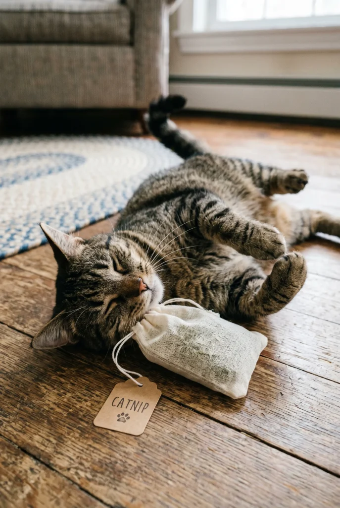 24. Catnip Pouch From a Tea Bag