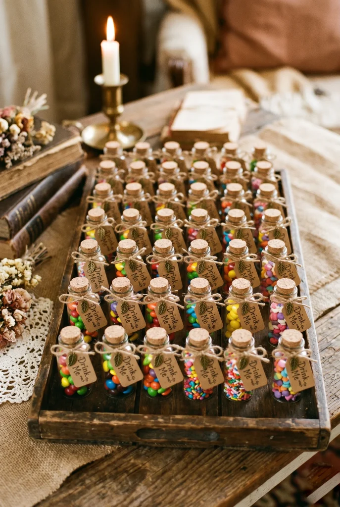 24. Make Mini Potion Bottle Party Favors