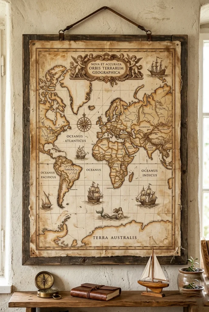 24. Vintage Map Art