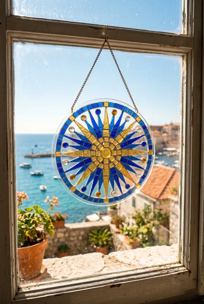 25. Mosaic Tile Suncatcher