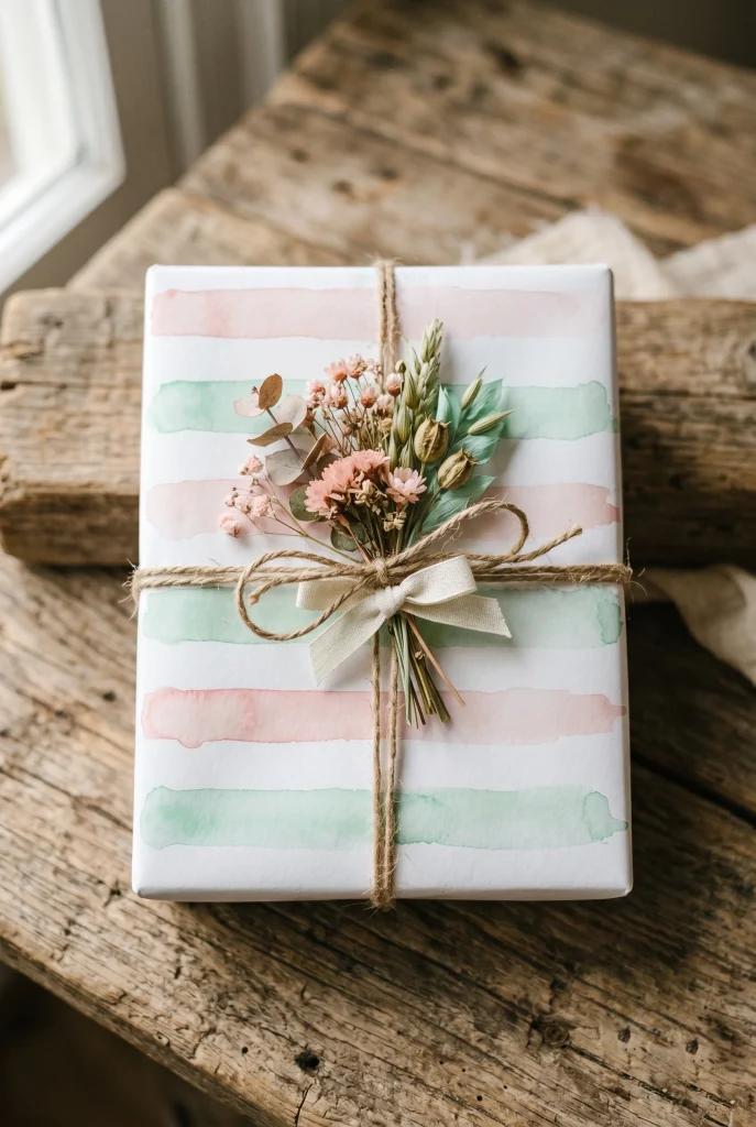 25. Watercolor Painted Wrap