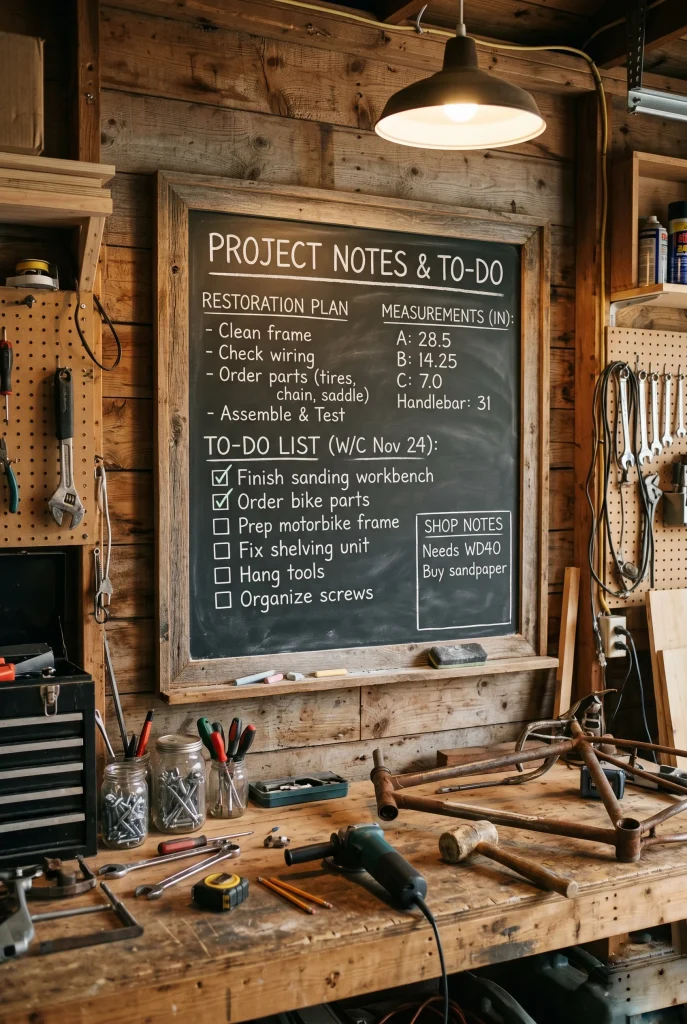 26. Hang a Chalkboard or Whiteboard for Notes