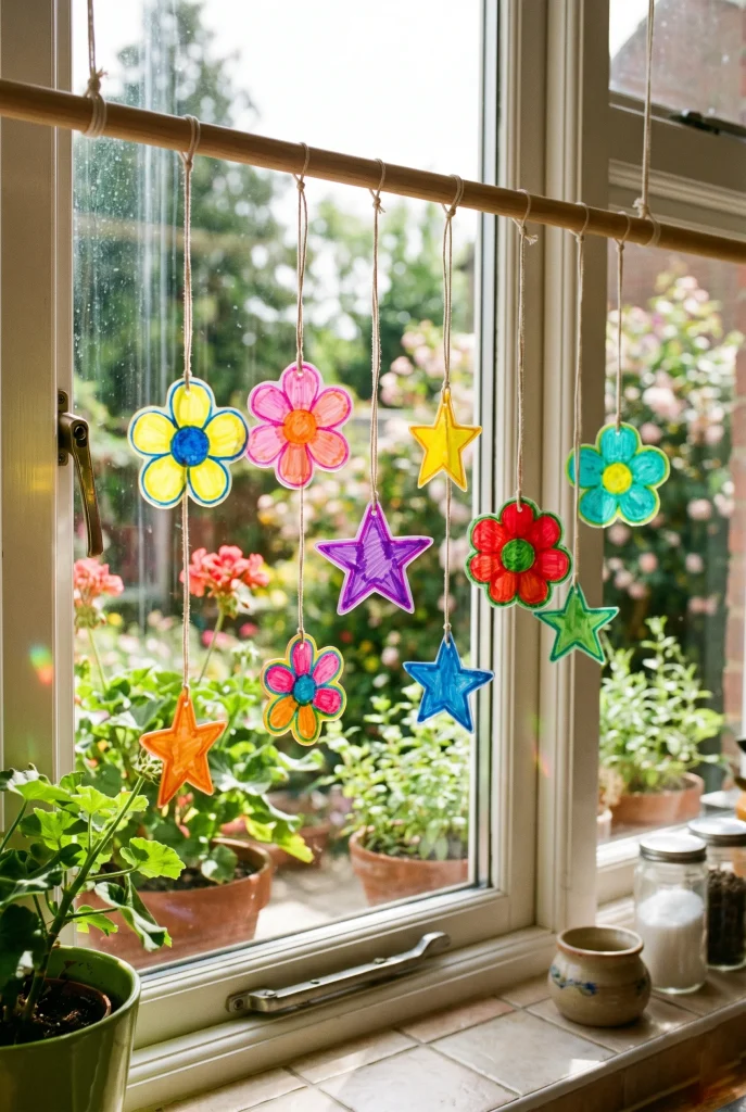 26. Shrinky Dink Suncatcher