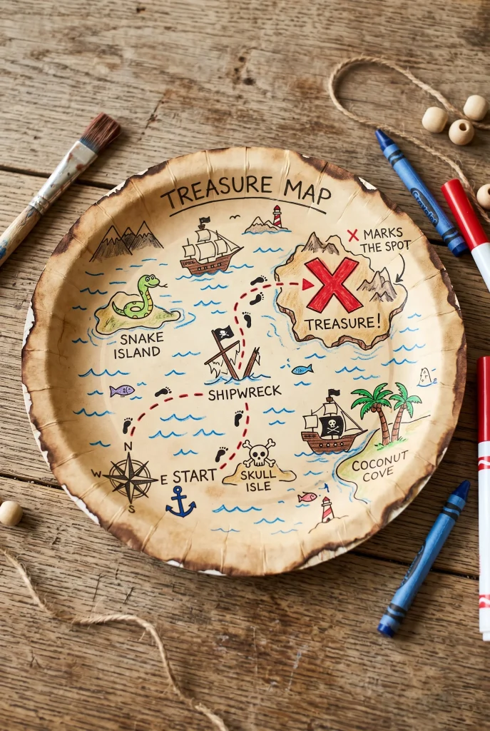 30 Fun Paper Plate Crafts Kids Will Absolutely Love Making 31 27. Paper Plate Map