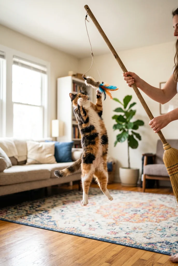 28. Broom Handle Dangler