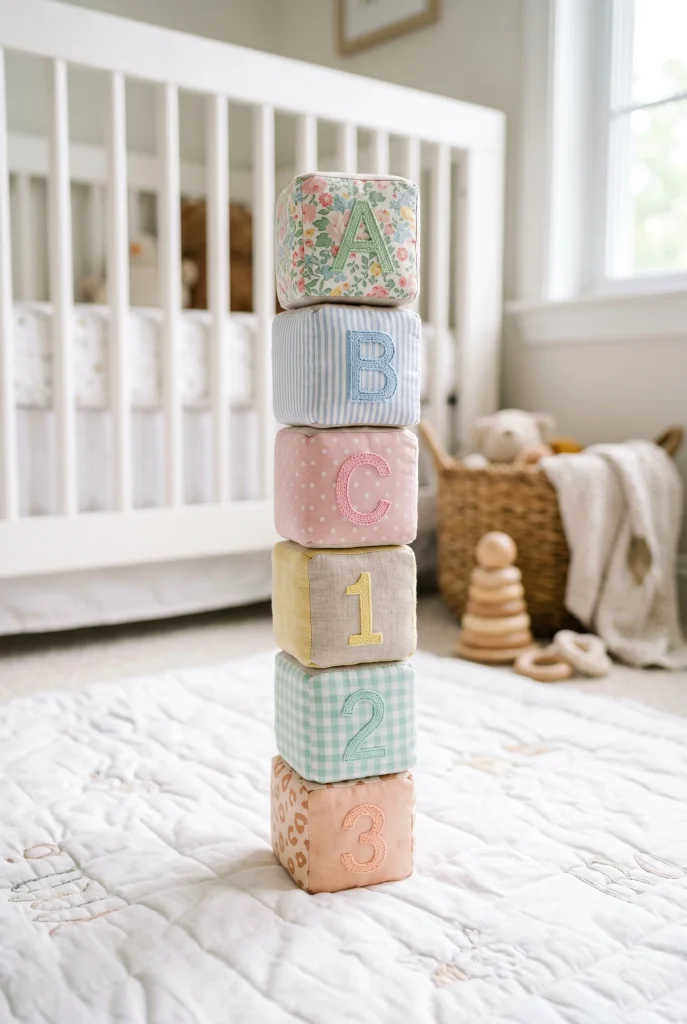28. Fabric Baby Blocks