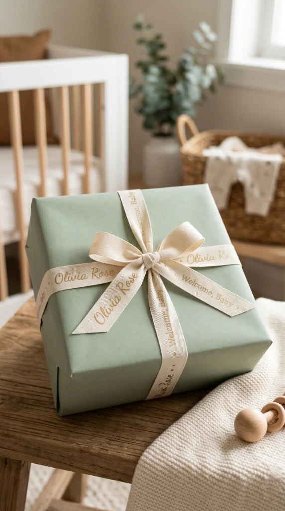 28. Personalized Ribbon With Babys Name