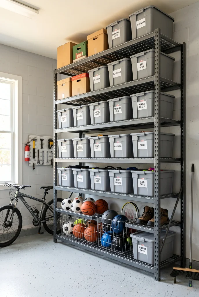3. Use Vertical Wall Space With Shelving Units