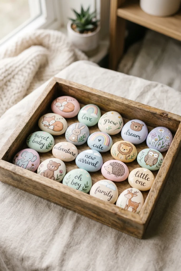 31. Painted Pebble Keepsakes
