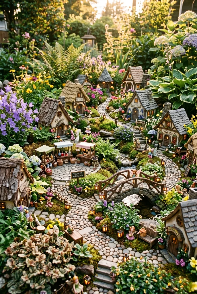 32. Build a Full Fairy Village in Your Backyard