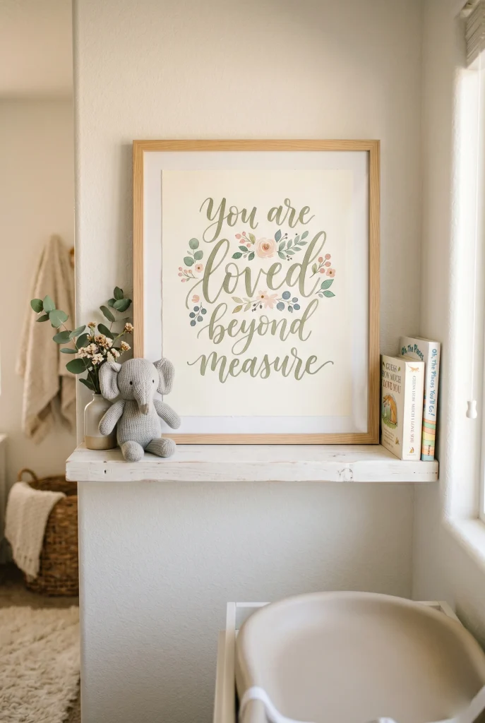 34. Hand Lettered Nursery Print