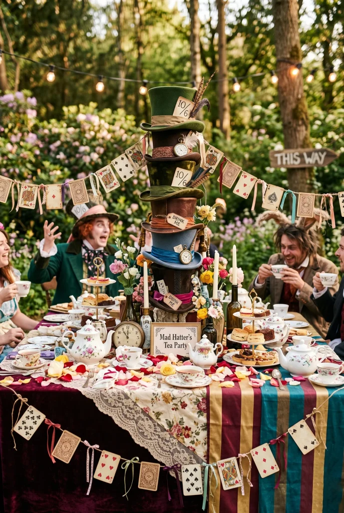 4. Build a Mad Hatters Tea Party Table