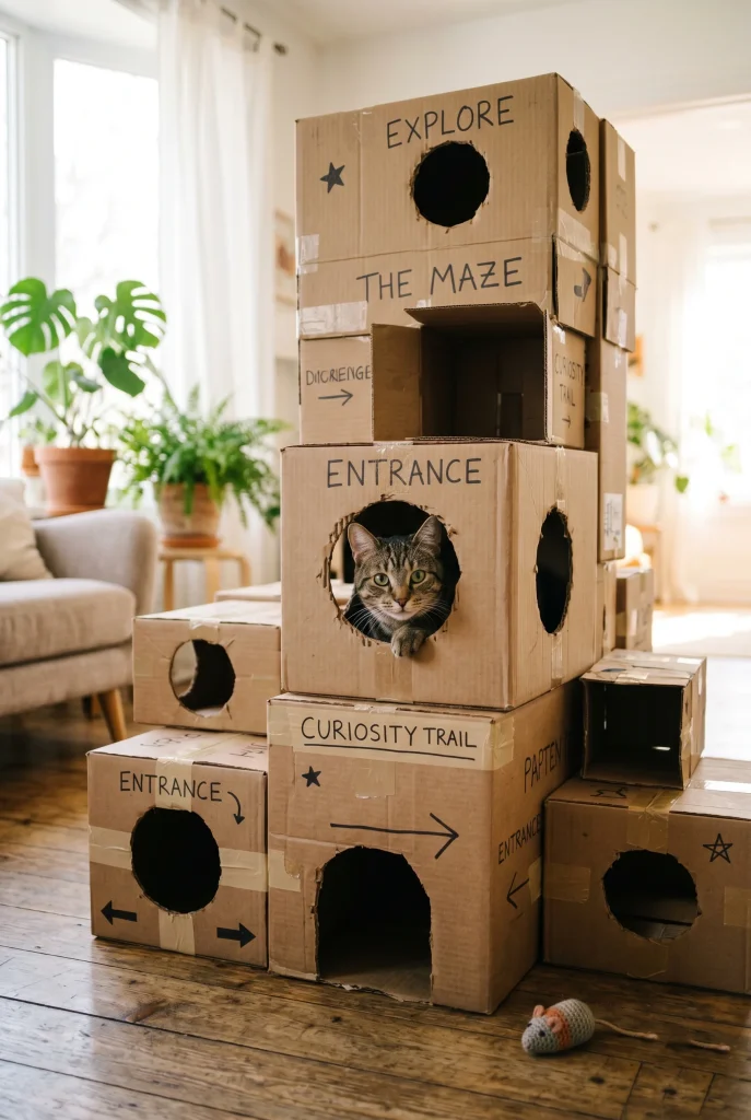 4. Cardboard Box Maze