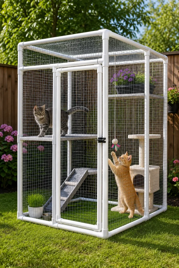 4. PVC Pipe Catio