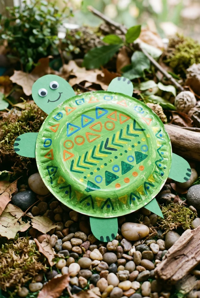 30 Fun Paper Plate Crafts Kids Will Absolutely Love Making 8 4. Paper Plate Turtle