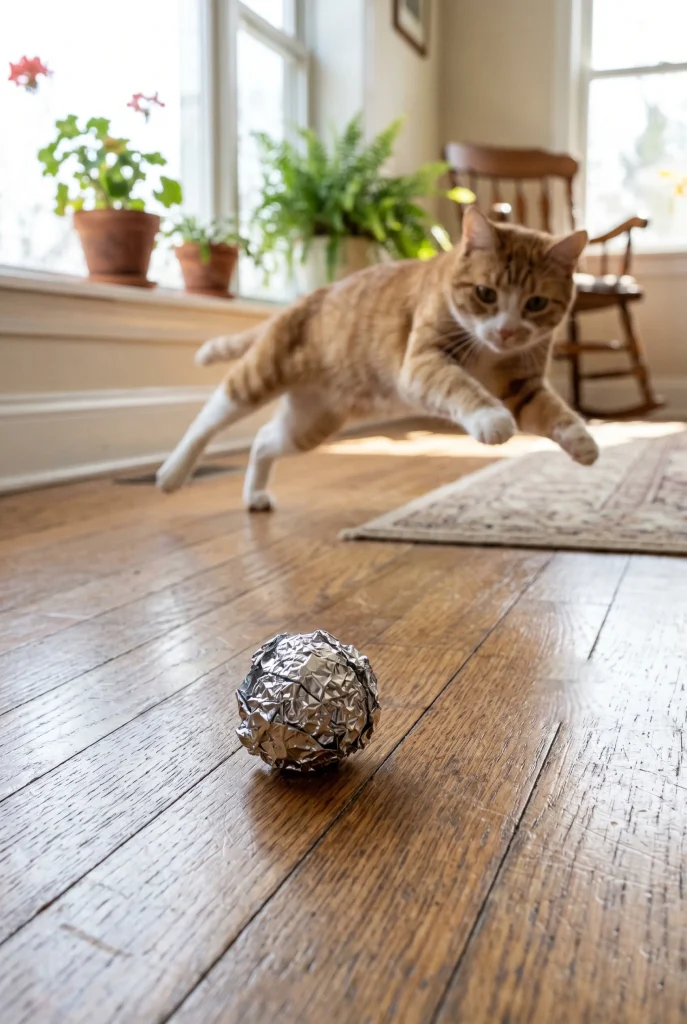 5. Crinkle Ball From Foil
