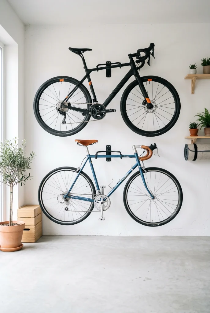 5. Hang Bikes on the Wall