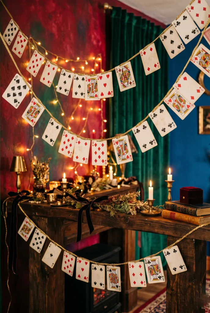 5. Hang a Playing Card Garland