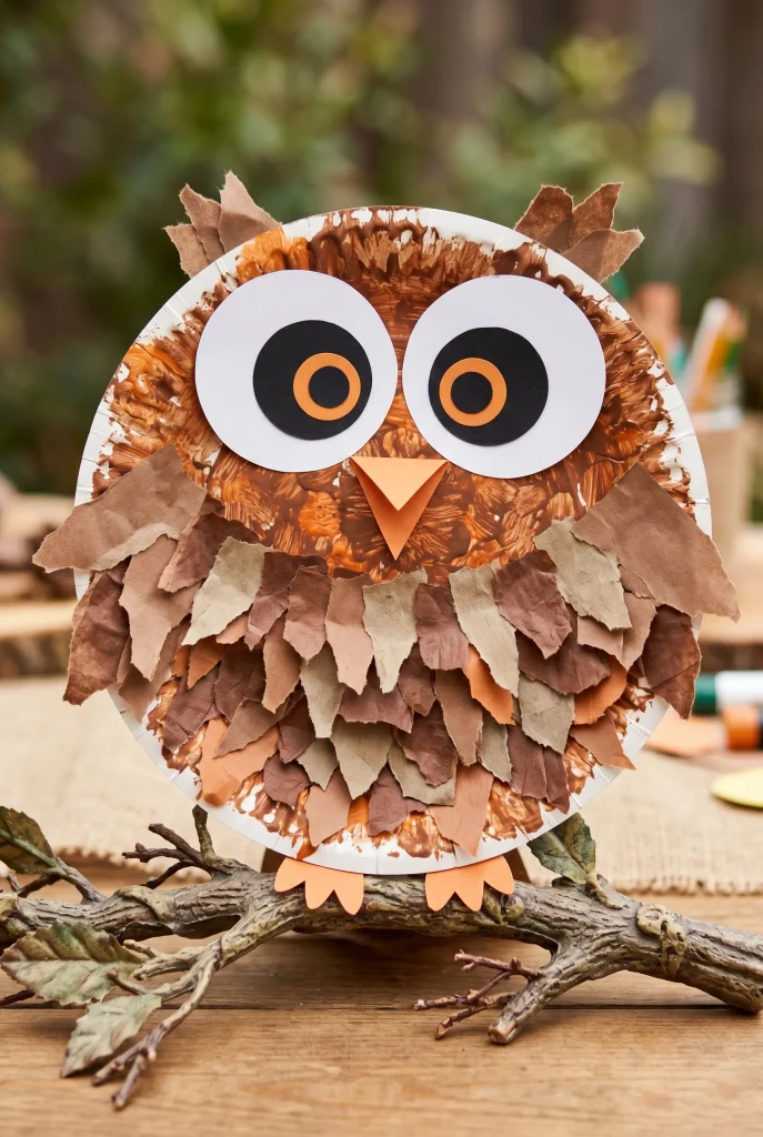 30 Fun Paper Plate Crafts Kids Will Absolutely Love Making 10 6. Paper Plate Owl