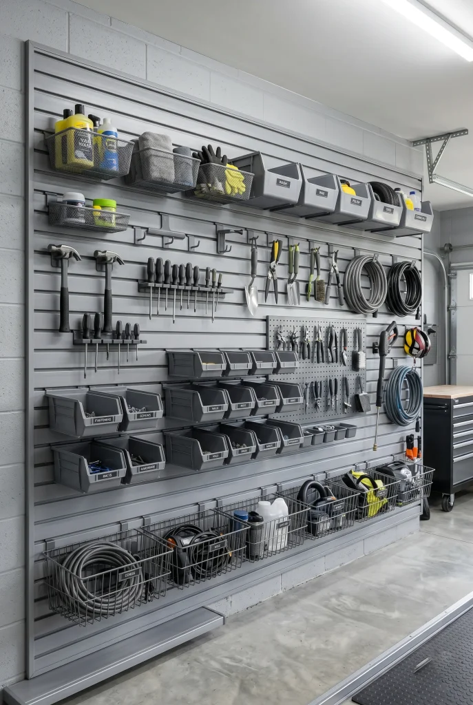 7. Install a Slat Wall Panel System