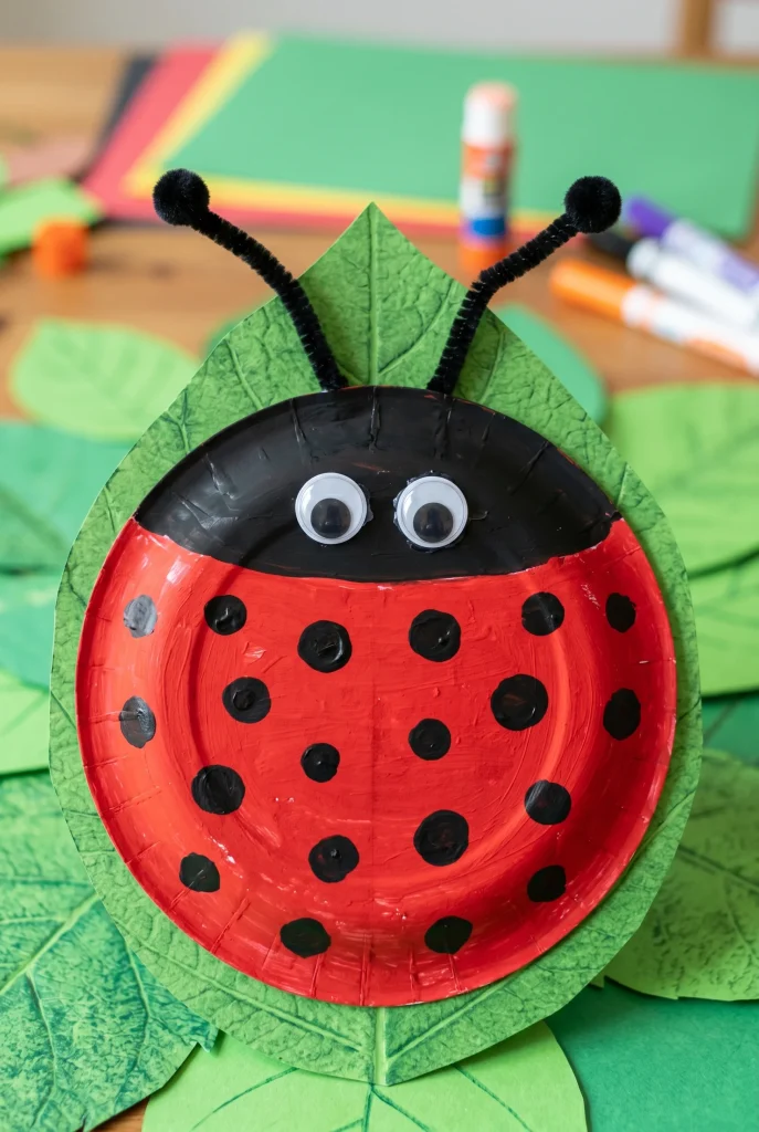 30 Fun Paper Plate Crafts Kids Will Absolutely Love Making 11 7. Ladybug Paper Plate Craft