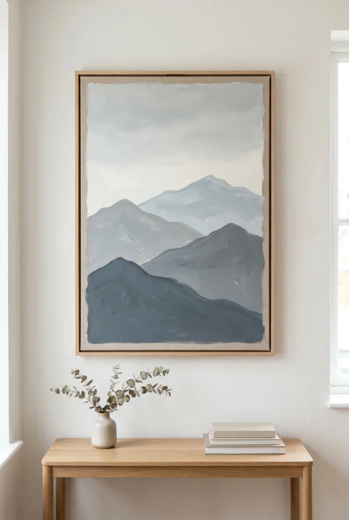 7. Minimalist Mountain Landscape