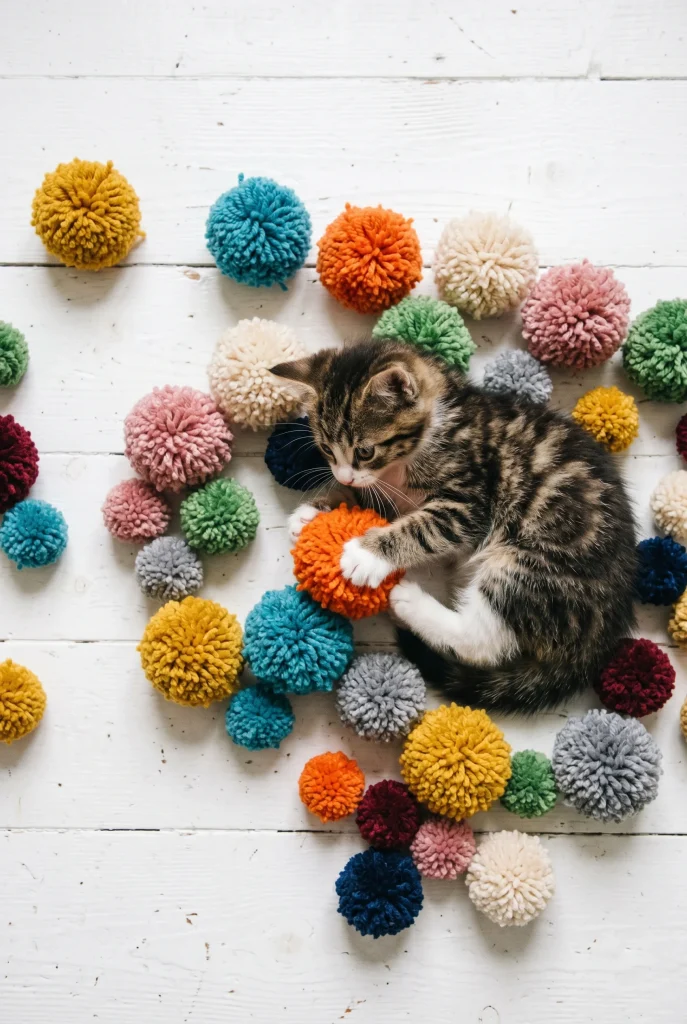 7. Yarn Pom Pom Ball